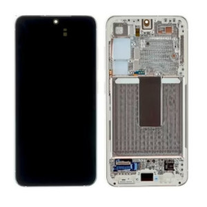 Pantalla completa para Samsung Galaxy S23 (S911B/DS) Con Marco Blanca (Original)