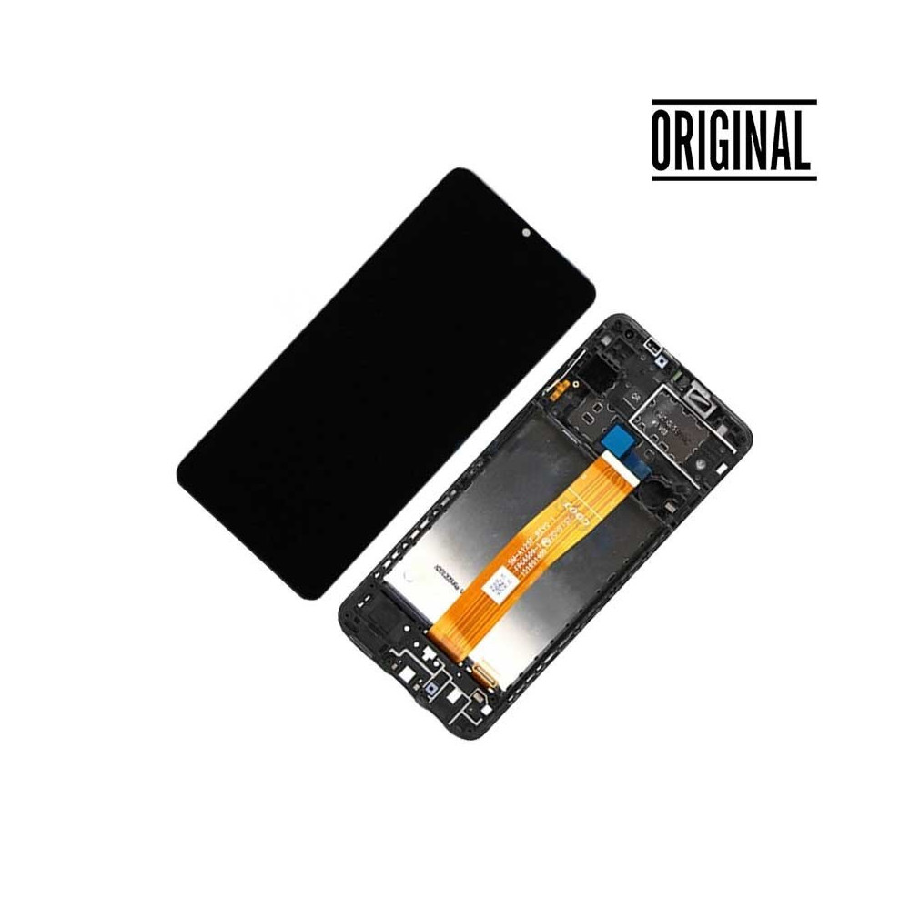 Pantalla para Samsung A12 (A125) Con Marco (Original Service Pack)