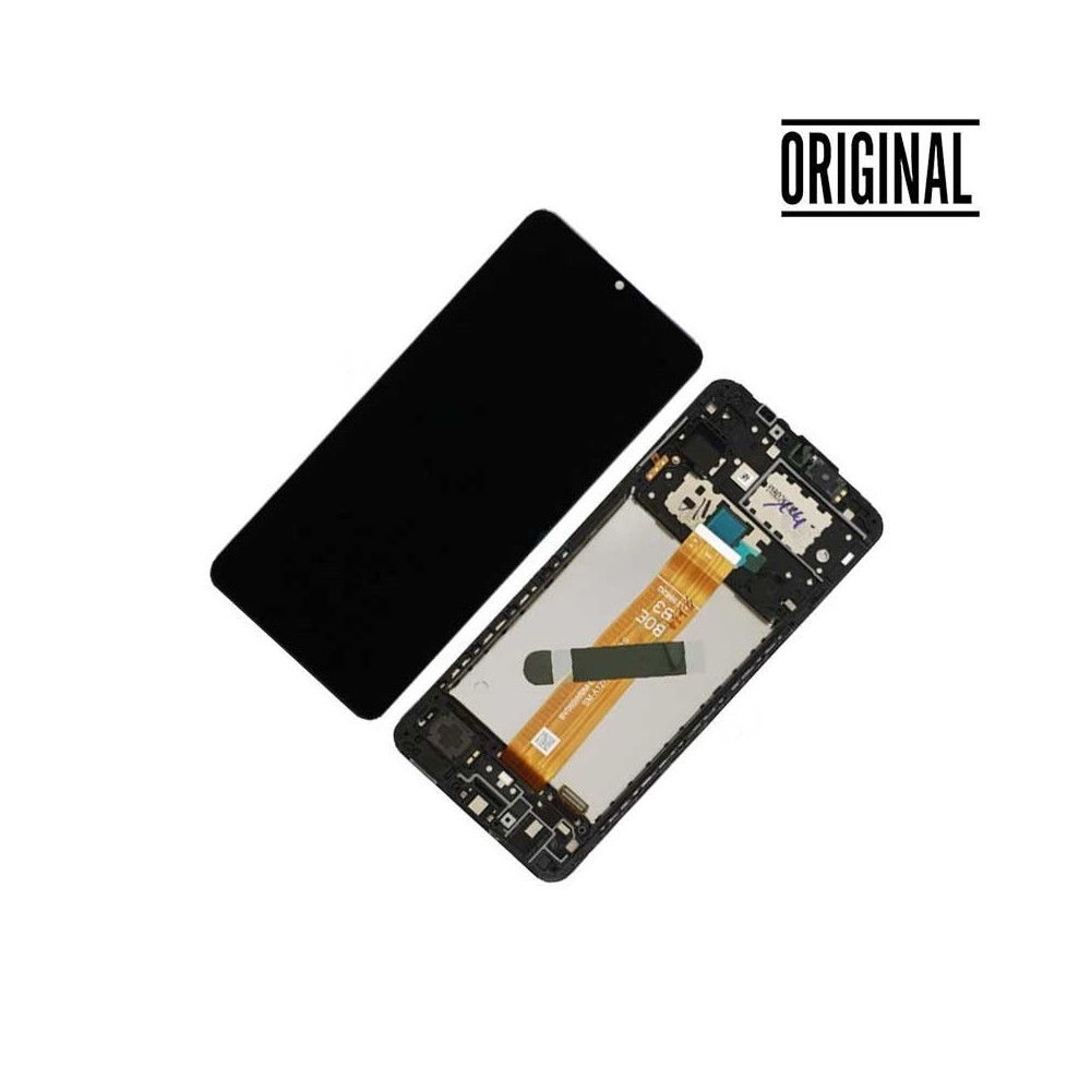 Pantalla para Samsung A12 2021 (A127) Con Marco (Original Service Pack)