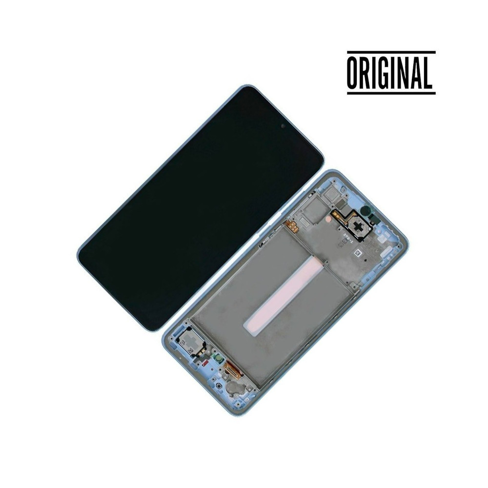 Pantalla para Samsung A33 5G /A336 con Marco Azul (Original Service Pack)