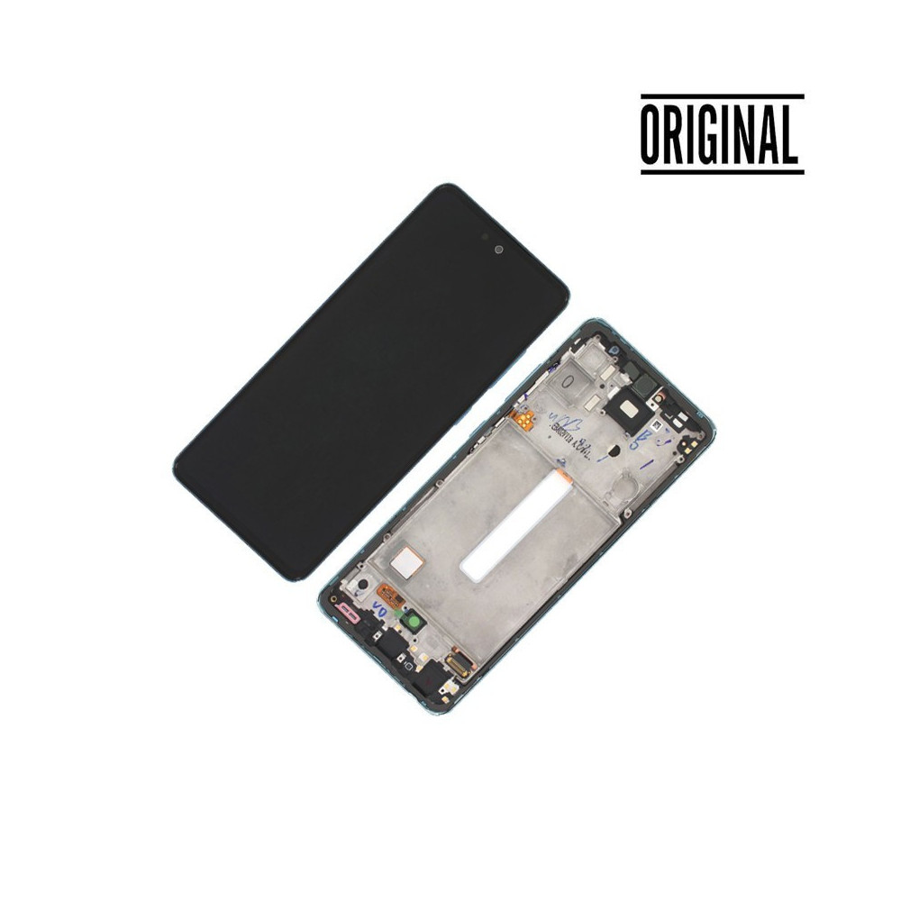 Pantalla para Samsung A52 A525 /A52 5G A526 con Marco Azul (Original Service Pack)
