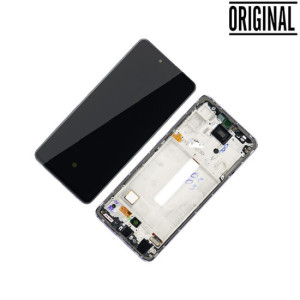 Pantalla para Samsung A52 A525 /A52 5G A526 con Marco Violeta (Original Service Pack)