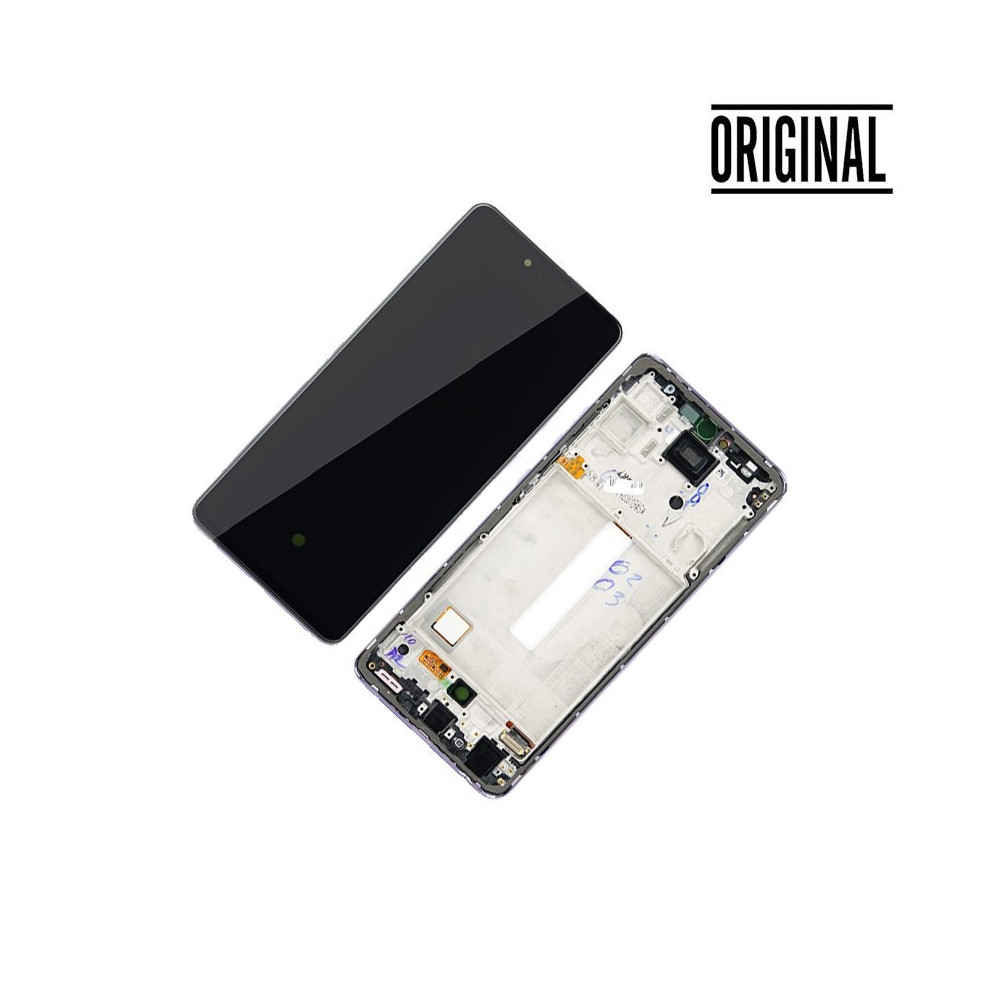 Pantalla para Samsung A52 A525 /A52 5G A526 con Marco Violeta (Original Service Pack)