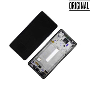Pantalla para Samsung A52S 5G /A528 con Marco Negro (Original Service Pack)
