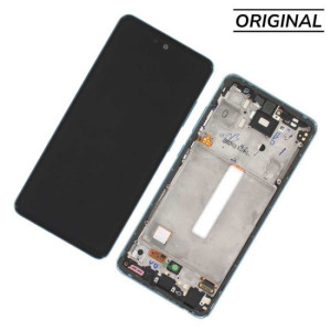 Pantalla para Samsung A53 /A536 con Marco Azul (Original Service Pack)