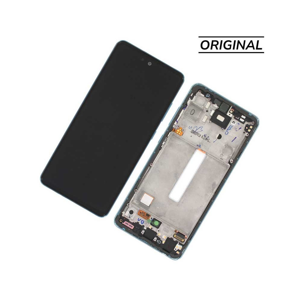 Pantalla para Samsung A53 /A536 con Marco Azul (Original Service Pack)