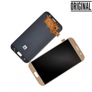 Pantalla para Samsung A7 2017 /A720 con Marco Oro (Original Service Pack)