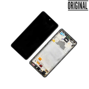 Pantalla para Samsung A72 4G/5G (A725/A726) con Marco Azul (Original Service Pack)