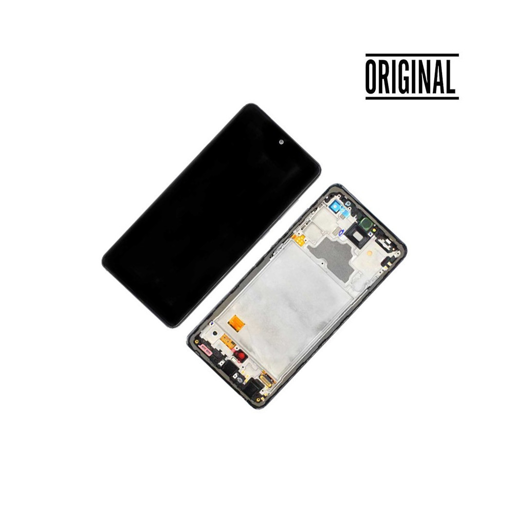 Pantalla para Samsung A72 4G/5G (A725/A726) con Marco Azul (Original Service Pack)