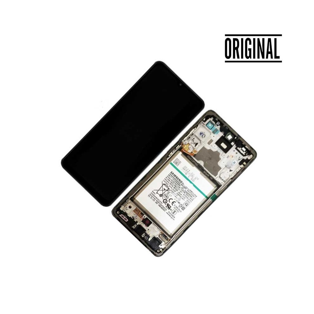 Pantalla para Samsung A72 4G/5G (A725/A726) con Marco Negro (Original Service Pack)