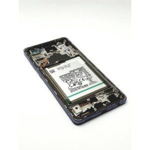 Pantalla para Samsung A72 4G/5G (A725/A726) con Marco Violeta con Batería (Original Service Pack)
