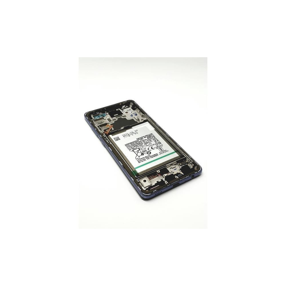 Pantalla para Samsung A72 4G/5G (A725/A726) con Marco Violeta con Batería (Original Service Pack)