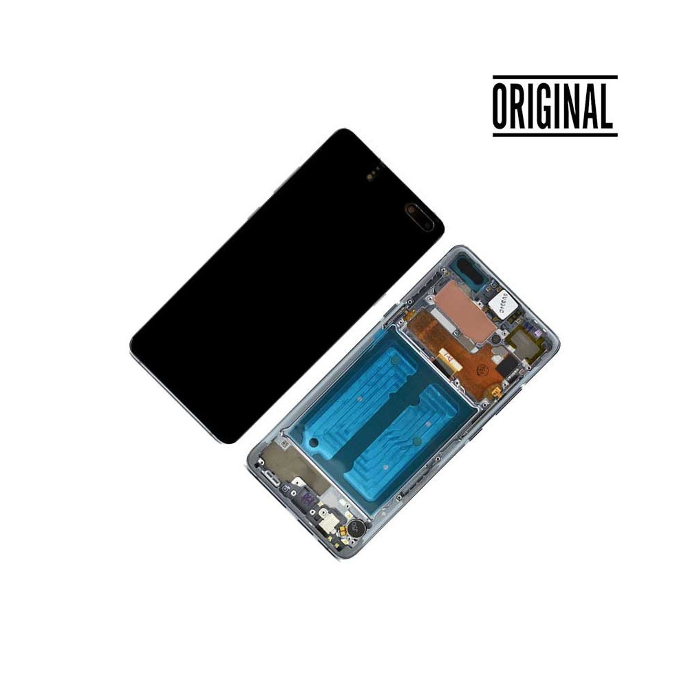 Pantalla para Samsung S10 5G /G977 Blanca/Plata (Original Service Pack)