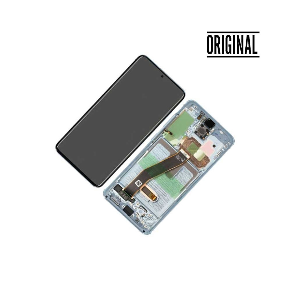 Pantalla para Samsung S20 4G/5G (G980/G981) Azul (Original Service Pack)