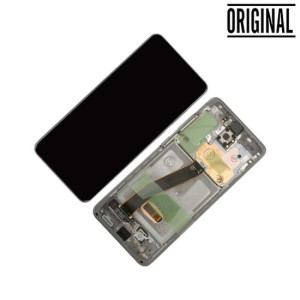Pantalla para Samsung S20 4G/5G (G980/G981) Plata/Blanca (Original Service Pack)