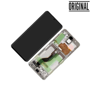 Pantalla para Samsung S20 Plus 4G/5G (G985/G986) Plata/Blanca (Original Service Pack)