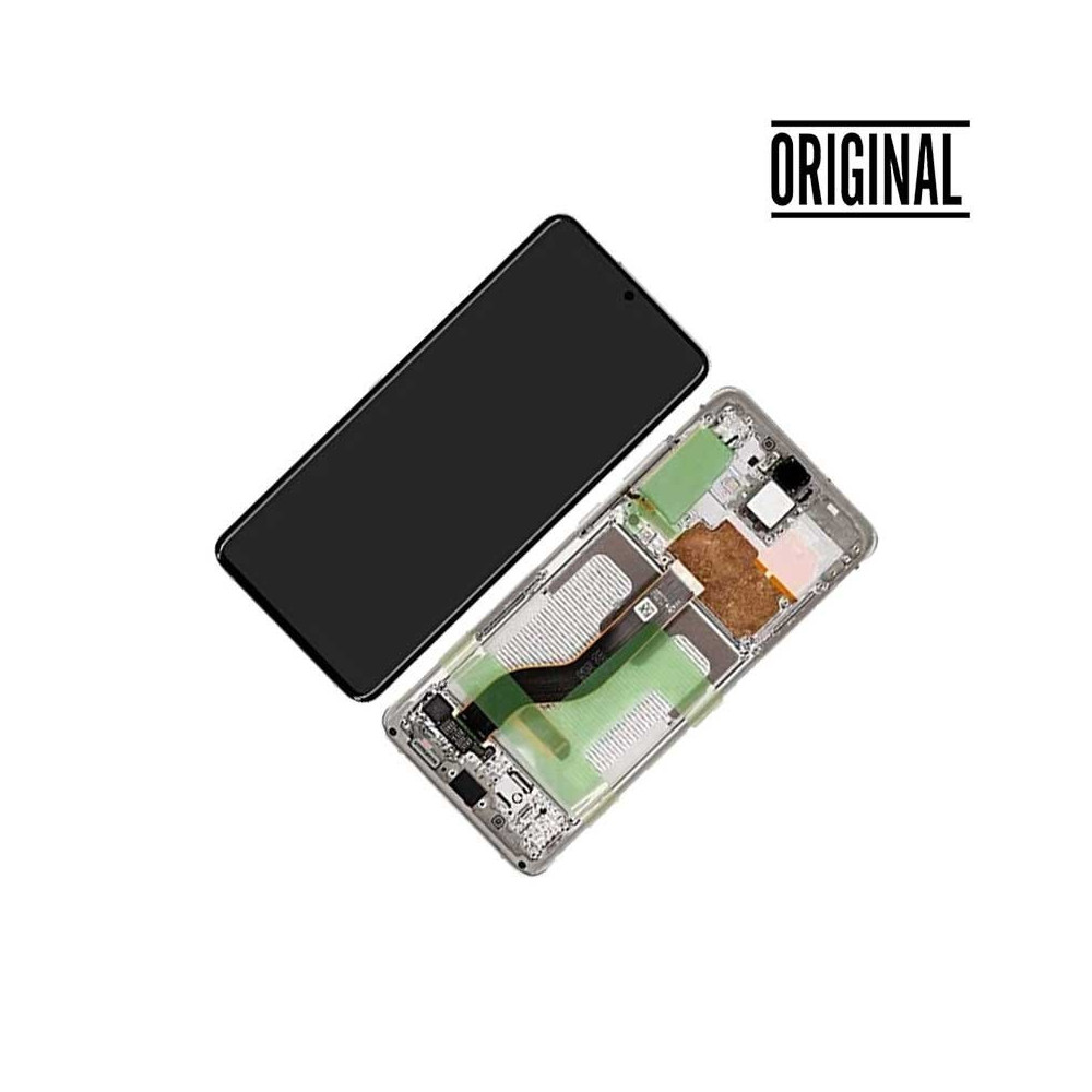 Pantalla para Samsung S20 Plus 4G/5G (G985/G986) Plata/Blanca (Original Service Pack)