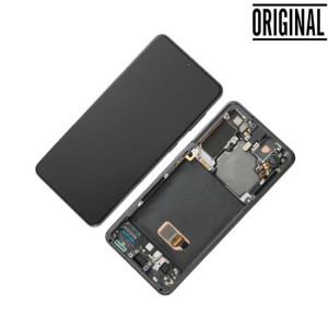 Pantalla para Samsung S21 5G /G991 Negro/Gris (Original Service Pack)