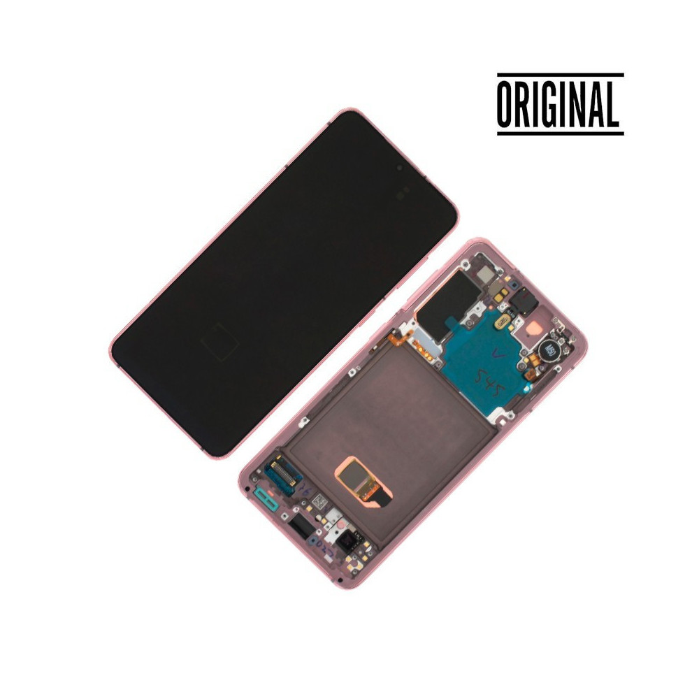 Pantalla para Samsung S21 5G /G991 Rosa/Lila (Original Service Pack)