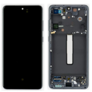 Pantalla para Samsung S21 FE /G990 Gris/Negro (Original Service Pack)