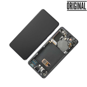 Pantalla para Samsung S21Plus 5G /G996 con Marco Plata/Blanco (Original Service Pack)