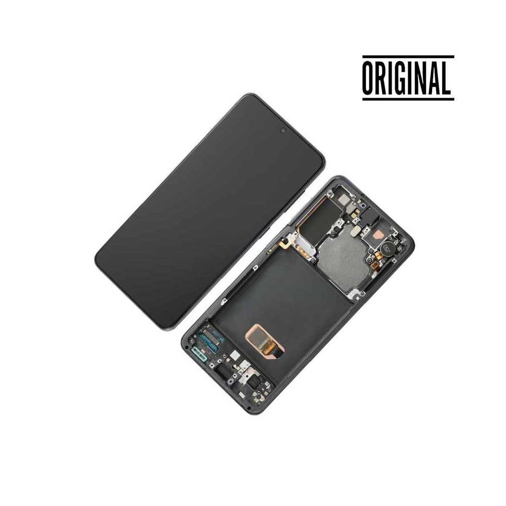 Pantalla para Samsung S21Plus 5G /G996 con Marco Plata/Blanco (Original Service Pack)