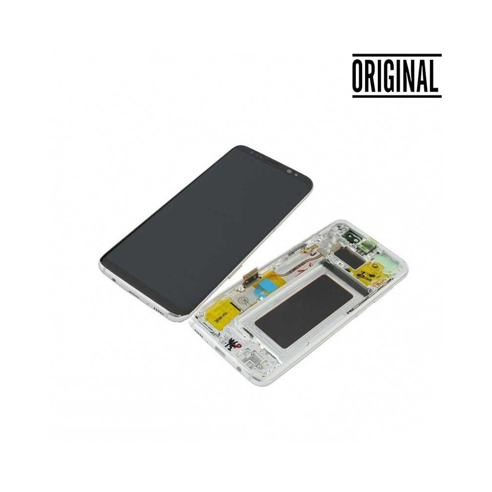 Pantalla para Samsung S8 /G950 Plata/Blanca (Original Service Pack)
