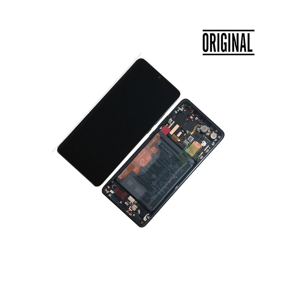 Pantalla para Huawei P30 Pro (2019) Con Marco Negro Original Servicepack