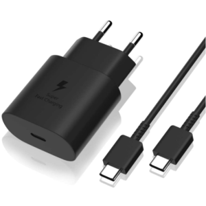 Samsung 25W Cargador COMPLETO Rápido USB-C a TIPO-C PREMIUM