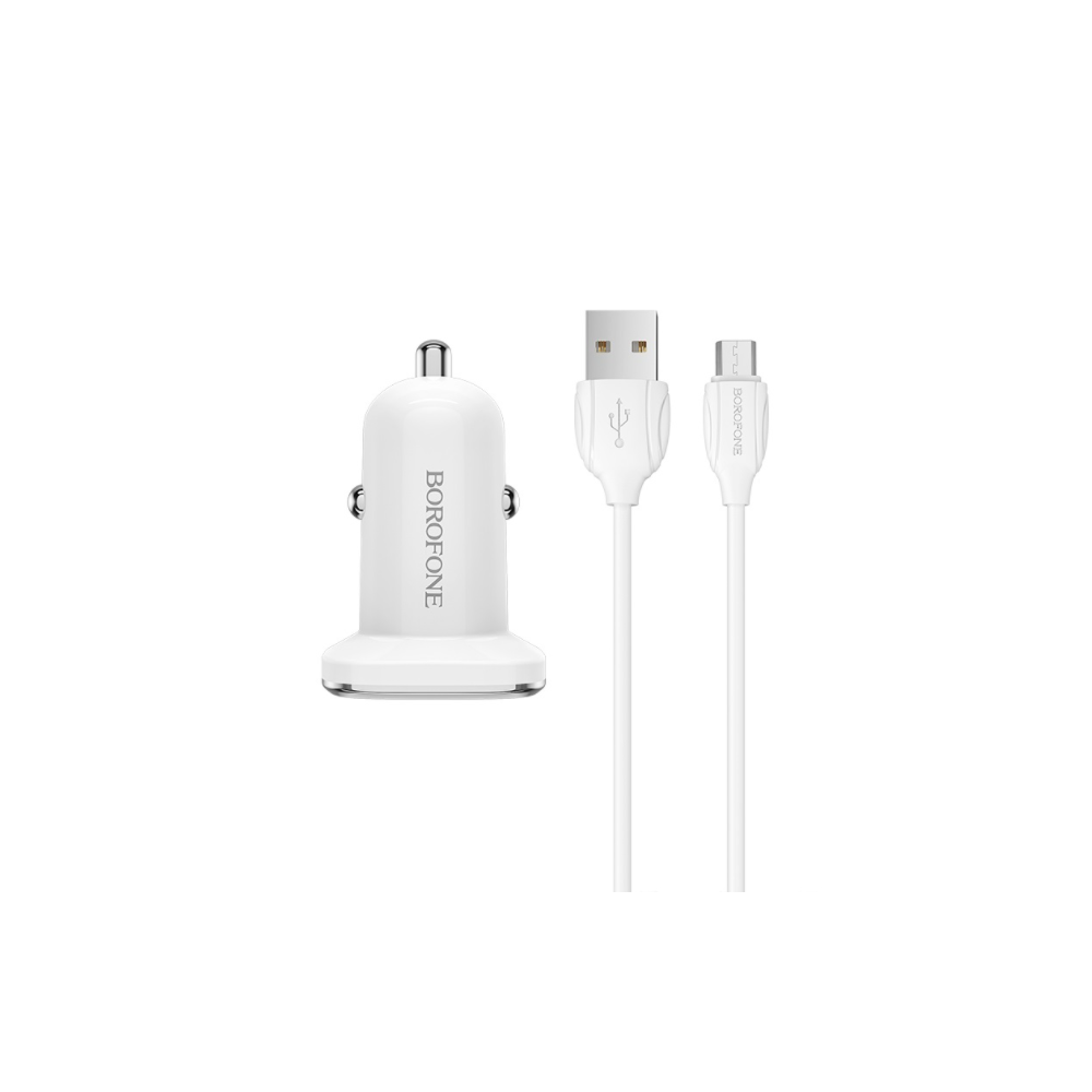 Cargador Tipo-c para coche QC3.0A Borofone BZ12A