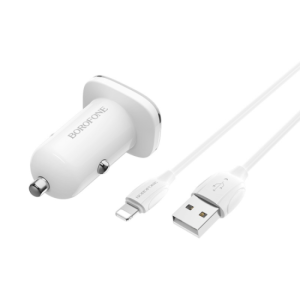 Cargador Micro Usb para coche com 2Usb Borofone BZ12 2.4A