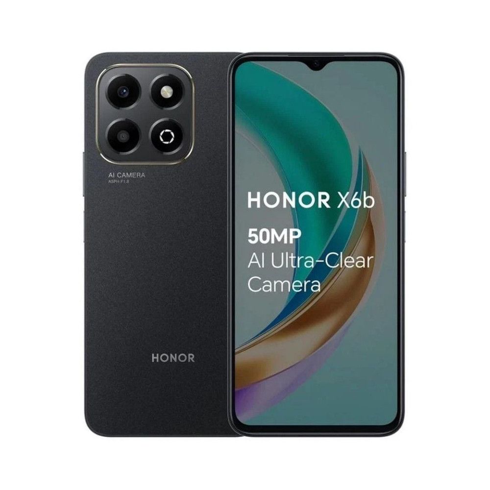 Smartphone honor x6b 4gb/ 128gb/ 6.56'/ negro medianoche