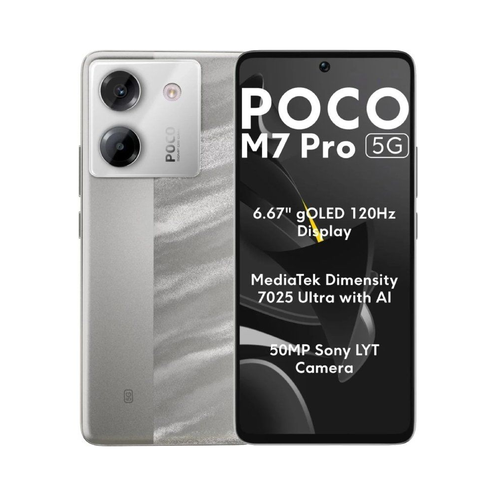 Smartphone xiaomi poco m7 pro 12gb/ 512gb/ 6.67'/ 5g/ plata