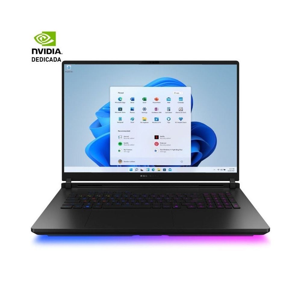 Portátil gaming asus rog strix scar 18 g835lx-sa046w intel core ultra 9-275hx/ 64gb/ 4tb ssd/ geforce rtx 5090/ 18'/ win11