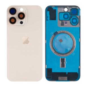 Tapa trasera para  iPhone 16 Pro Max Con Lente de Cámara  Titanio Desierto +Magsafe