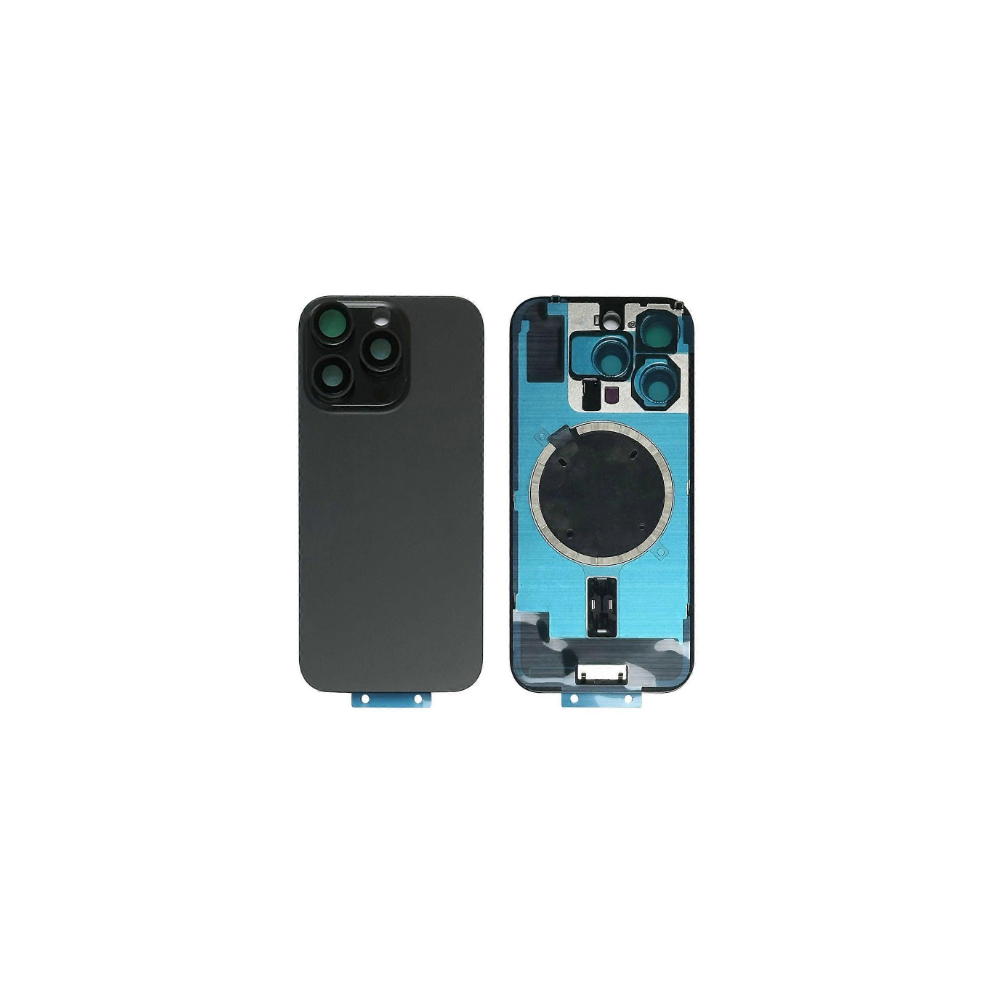 Tapa trasera para  iPhone 16 Pro Max Con Lente de Cámara Titanio Negro +Magsafe
