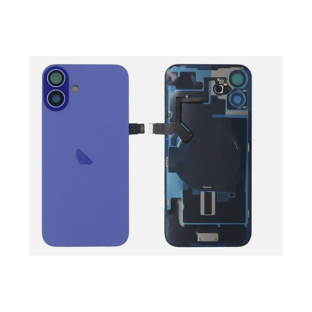 Tapa trasera para  iPhone 16 Plus Con Lente de Cámara Azul+Magsafe