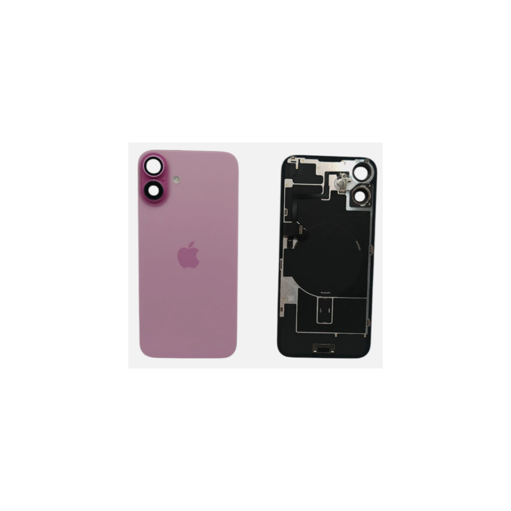Tapa trasera para  iPhone 16 Plus Con Lente de Cámara Rosa+Magsafe