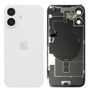 Tapa trasera para  iPhone 16 Plus Con Lente de Cámara Blanco+Magsafe