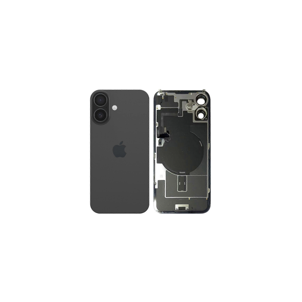 Tapa trasera para  iPhone 16 Plus Con Lente de Cámara Negro+Magsafe