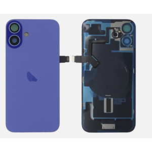 Tapa trasera para  iPhone 16 Con Lente de Cámara Azul+Magsafe