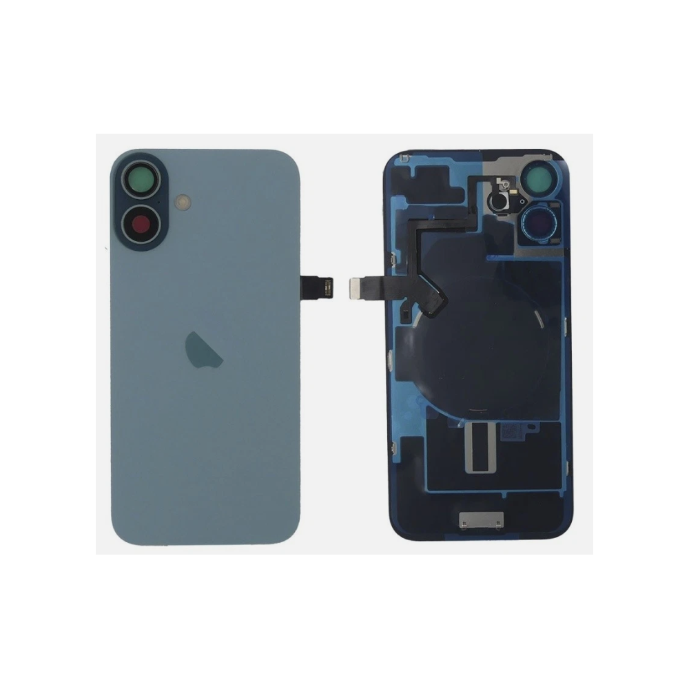 Tapa trasera para  iPhone 16 Con Lente de Cámara Verde+Magsafe