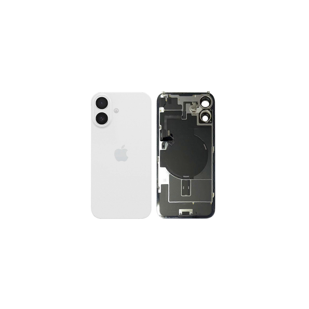 Tapa trasera para  iPhone 16 Con Lente de Cámara Blanco+Magsafe