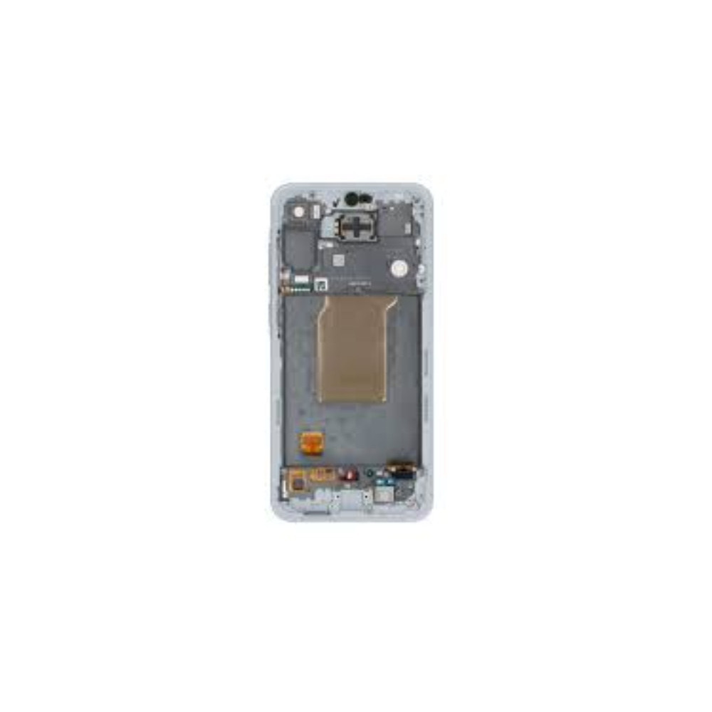 Pantalla para Samsung A55 5G(A556) Con Marco morado (Original Service Pack)