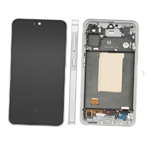 Pantalla para Samsung A566 (A56 5G 2025) Con Marco Gris (Original Service Pack)