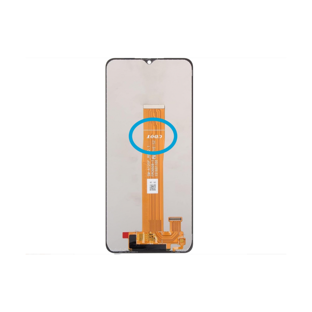 Eu_Pantalla para Samsung A125/A127/A022 (A12/A02 4G 2020) CDOT Sin Marco (Original Service Pack) Fabricado Europa