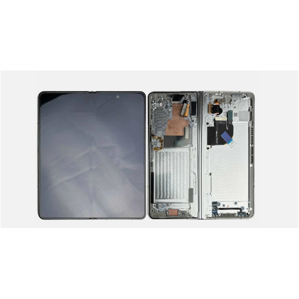Pantalla completa Samsung Z Fold 5 (F946) Interna Con Marco Crema (Original Service Pack)