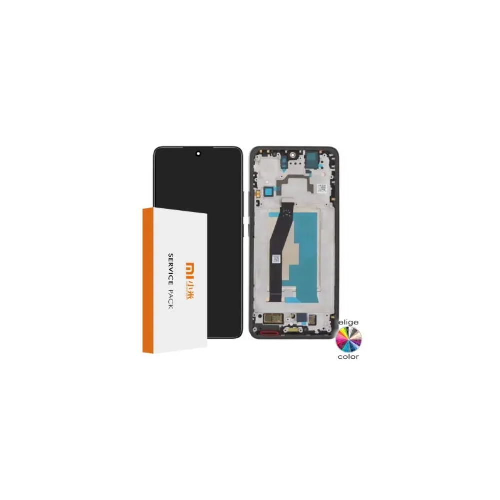 Pantalla para Mi 14T 5G(2024) Con Marco Verde (Original Service Pack)