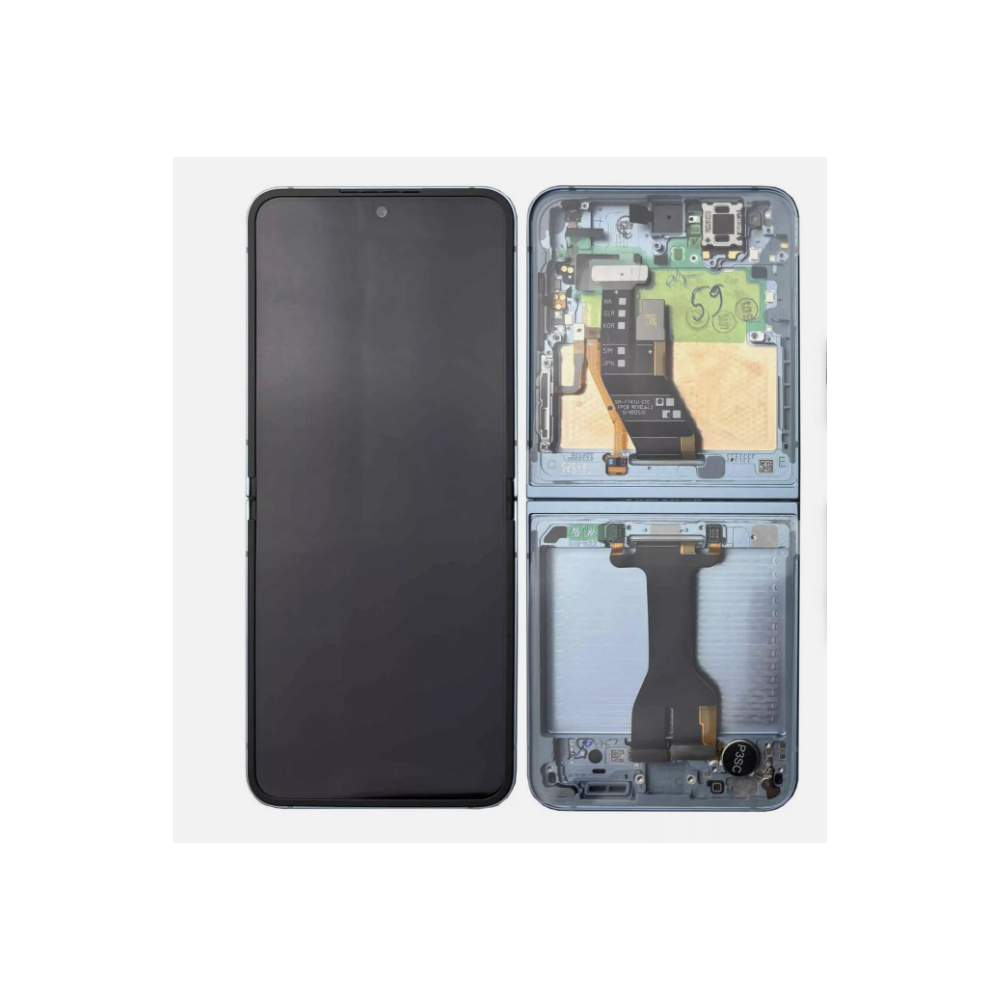 Pantalla para Samsung Z Flip 6 5G 2024/F741 Con Marco Interna Azul (Original Service Pack)