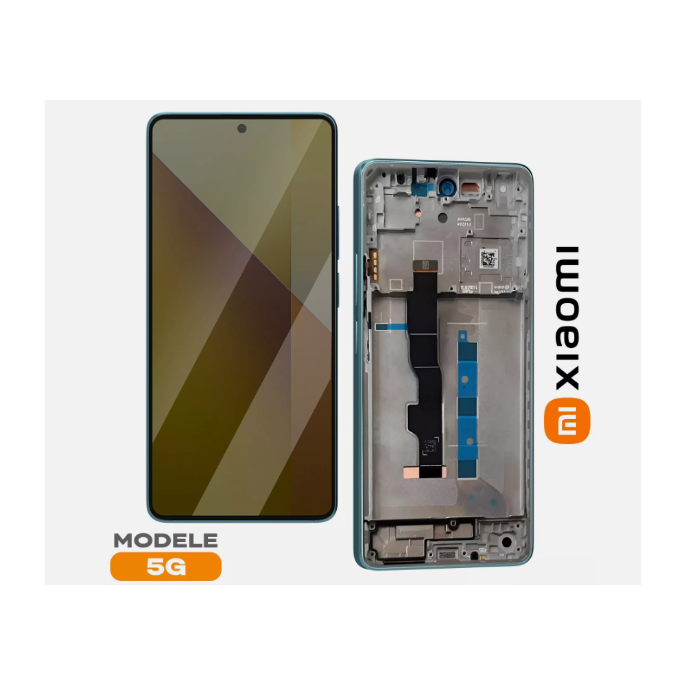 Pantalla Redmi Note 13 5G Con Marco Azul (Original Service Pack)